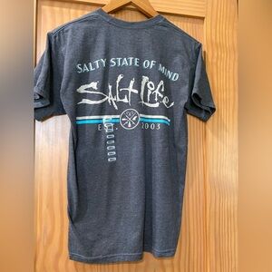 Salt Life Men’s Gray Short Sleeve Salty State of Mind T-Shirt NWT Size S